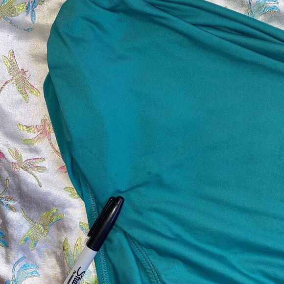 Anne Cole NWT Bikini Bottom Size 18W Ocean Green Teal 3-Way Convertible - Picture 11 of 11